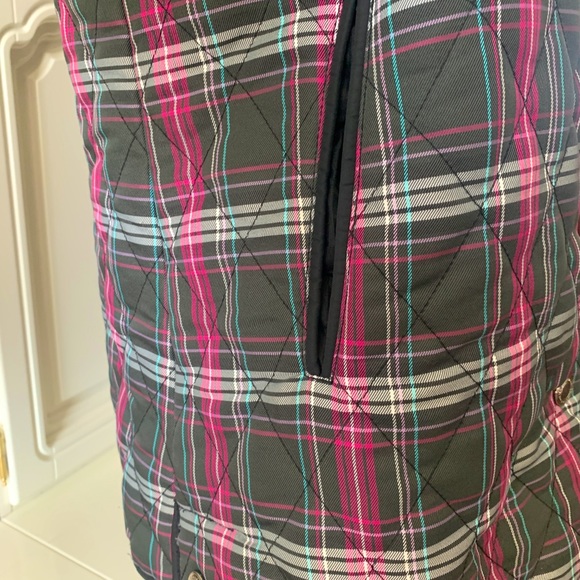 Coach nylon plaid quilt jacket M - Picture 4 of 7